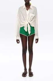 Bimba y Lola Embroidered Knit Shorts