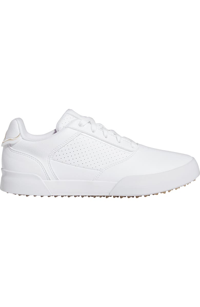 adidas Golf Retrocross Waterproof Spikeless Golf Shoe, Alternate, color, White/ Sand/ Gum3