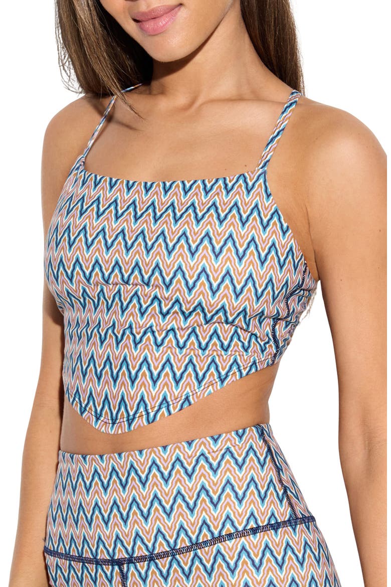 Mystic Trail Bandana Bra Top, Alternate, color, AMETHYST/ MULTI