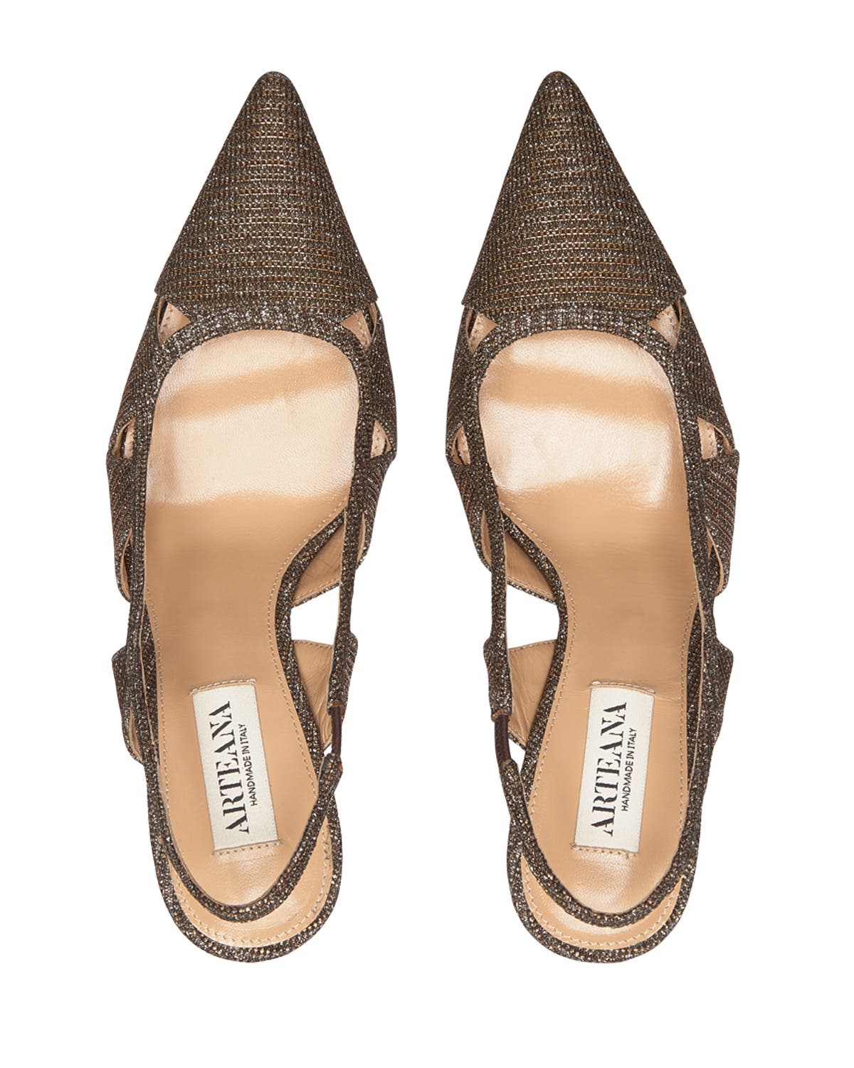 Savona 75 Slingback Pump Glitter, Alternate, color, Camel