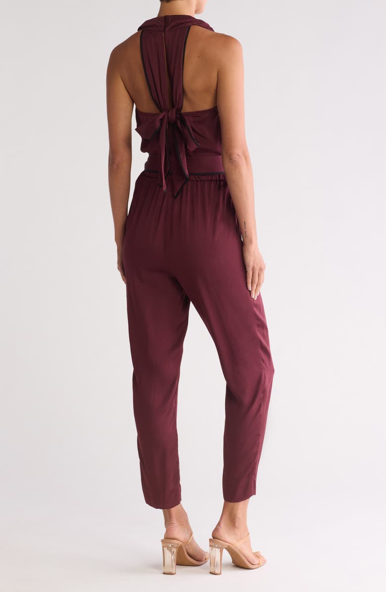 Reiss Frida Sleeveless Jumpsuit, Alternate, color, Burgundy