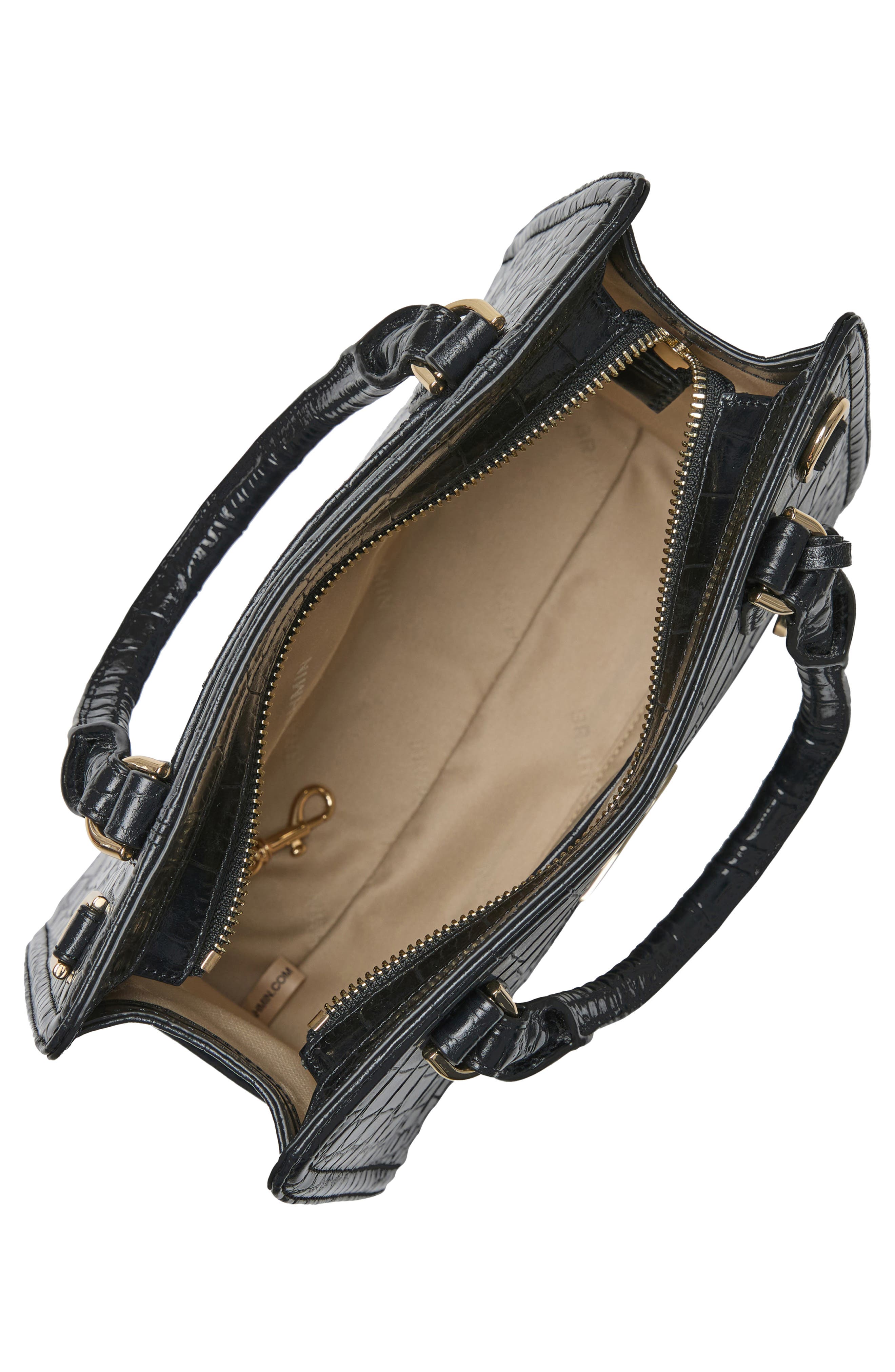 Brahmin Cami Embossed Leather Satchel, Alternate, color, 