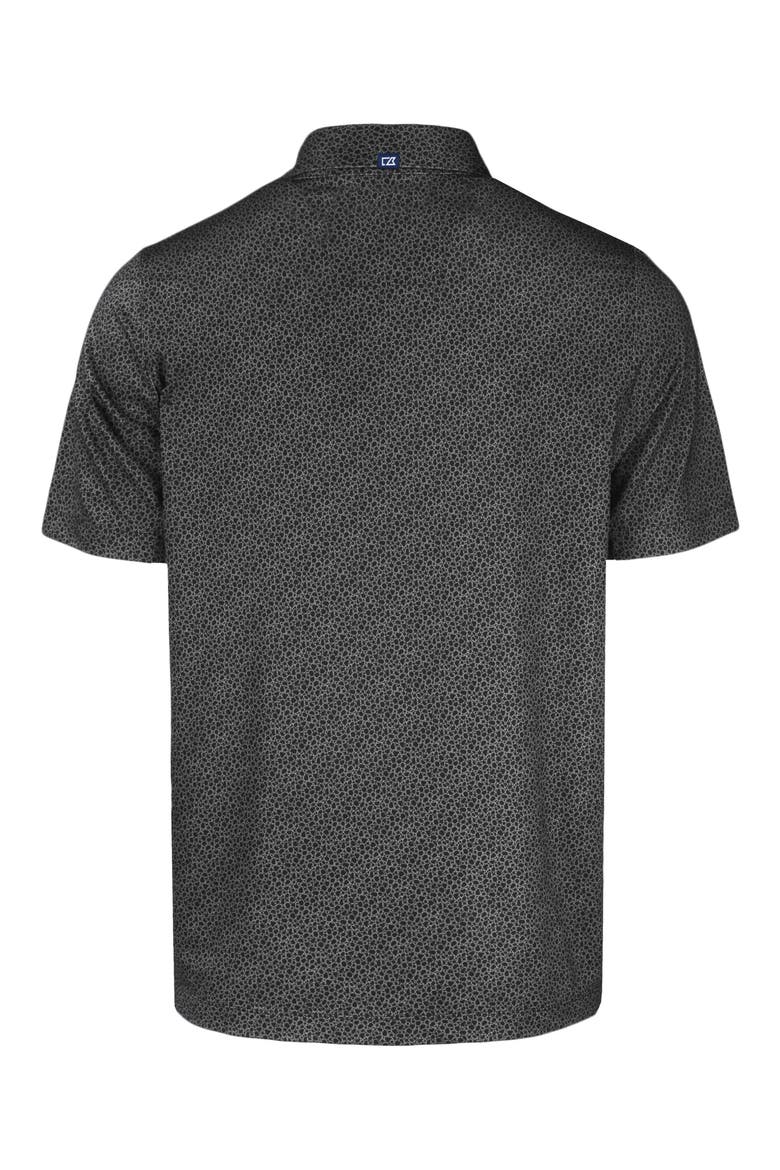 Pike Pebble Print Recycled Blend Polo, Alternate, color, BLACK