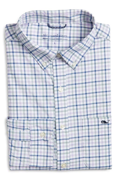Vineyard Vines Forepeak Tattersall Check Featherweight Performance Button-down Shirt In Multi
