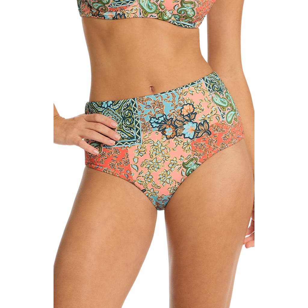 Sea Level Java High Waist Bikini Bottoms In Multi