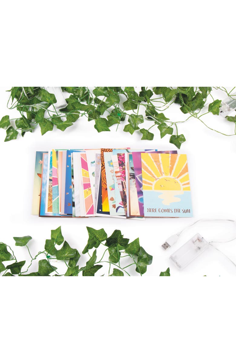 Three Cheers For Girls Make It Real Photo Collage & Ivy Fairy Lights Set, Alternate, color, Multicolored