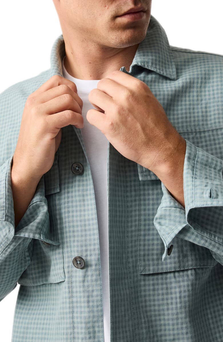 Rodd & Gunn Hills Creek Linen & Cotton Shirt Jacket, Alternate, color, Ceylon