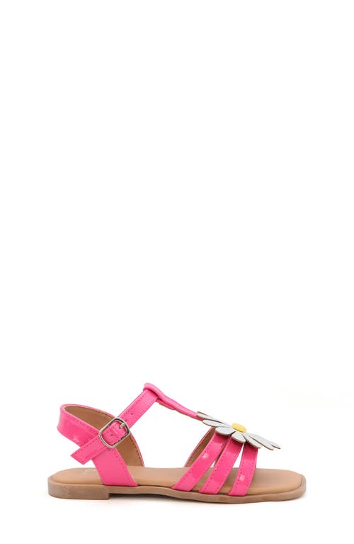 Yoki Kids' Flower Sandal In Hot Pink