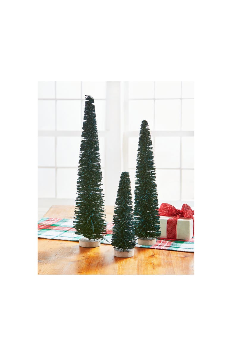 tag Glimmer Tree Large Decorative Holiday Sculpture Green Christmas, Alternate, color, Green