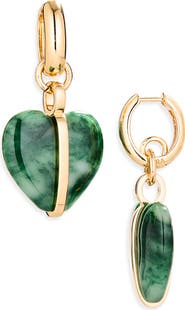 ROXANNE ASSOULIN Heart Charm Drop Earrings