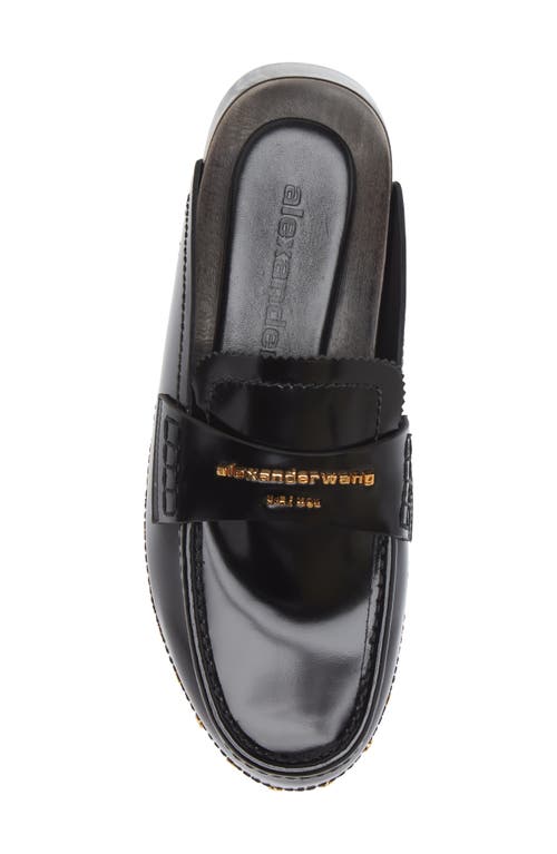 Alexander Wang Carter Platform Loafer Mule In Black