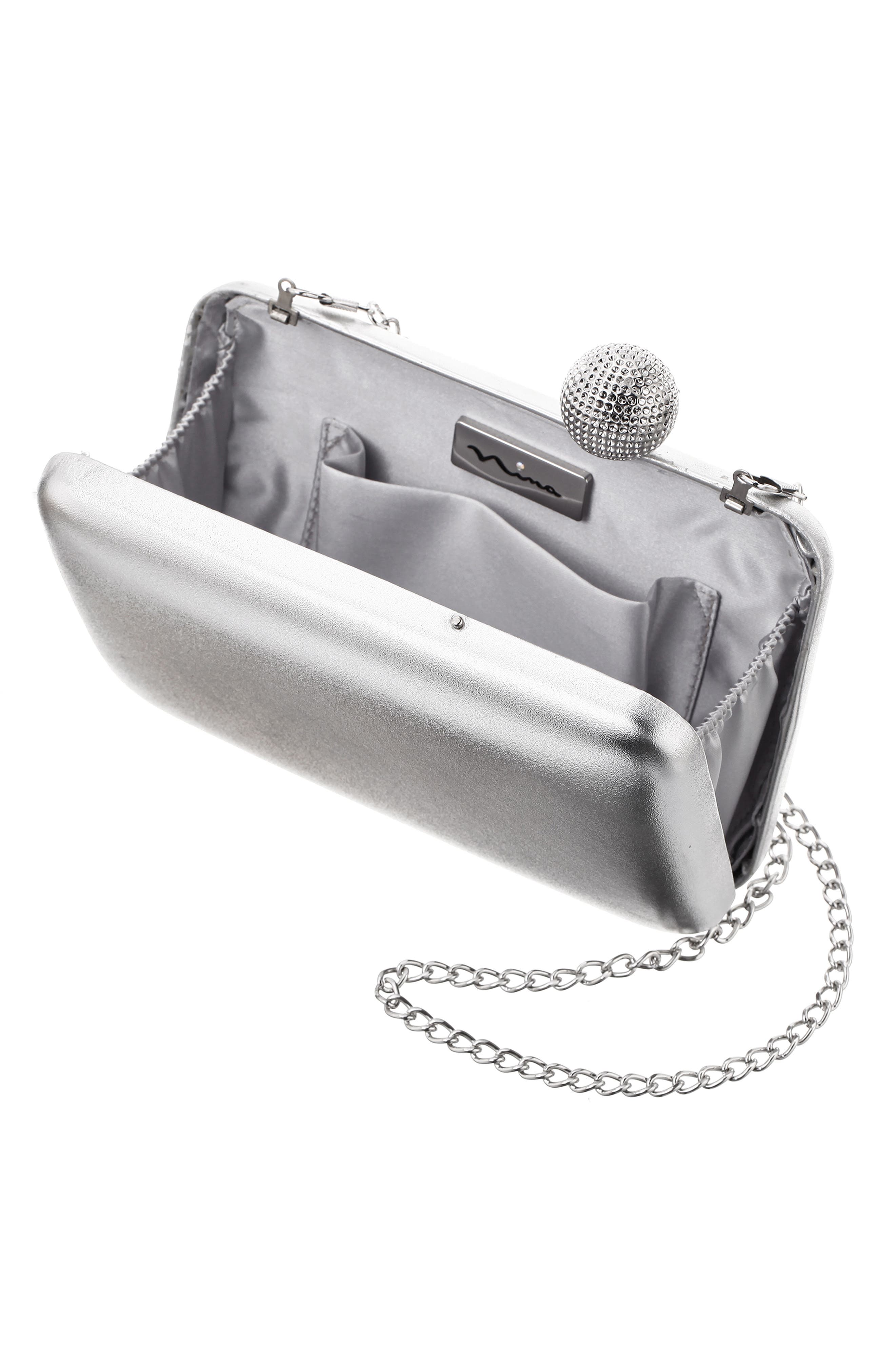 Nina Kimberly Frame Clutch, Alternate, color, 