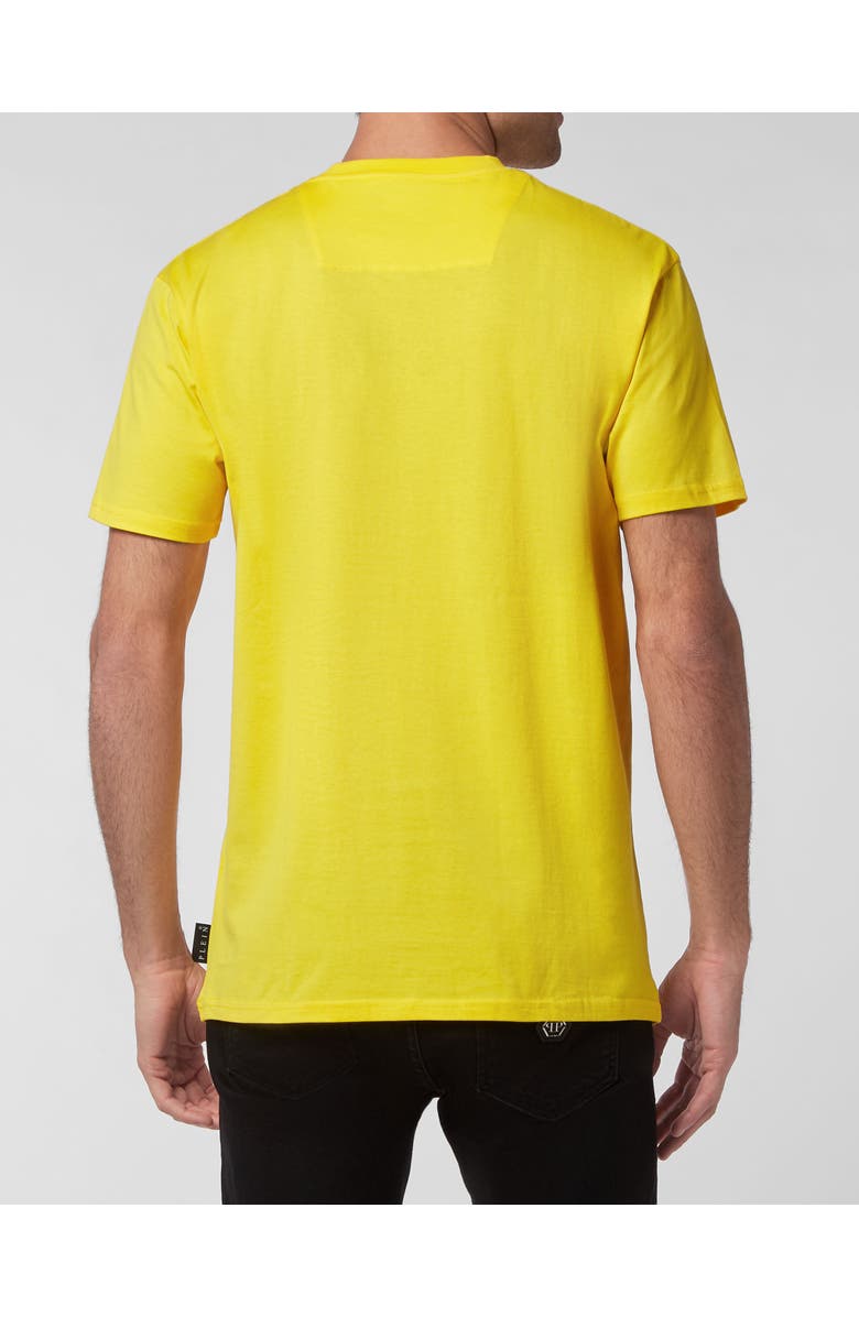 PHILIPP PLEIN T-Shirt Round Neck Ss Scorpion Men, Alternate, color, Yellow