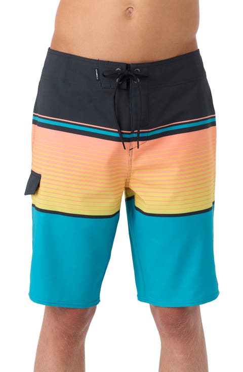 Lennox Stripe Board Shorts