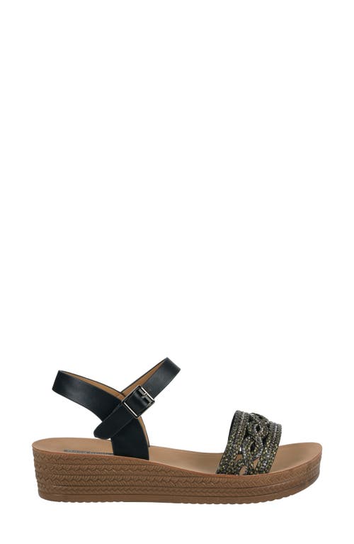 Gc Shoes Faye Ankle Strap Sandal In Black