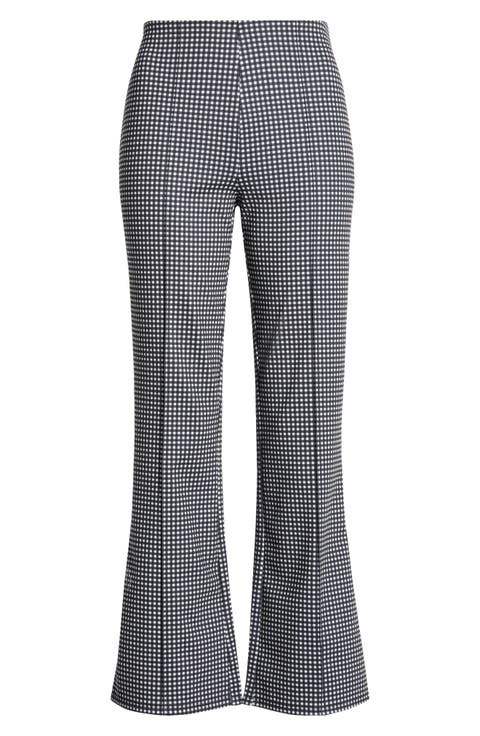 Auray Pleat Front Gingham Pants