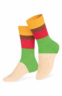 doiy Kids' Cheeseburger Crew Socks