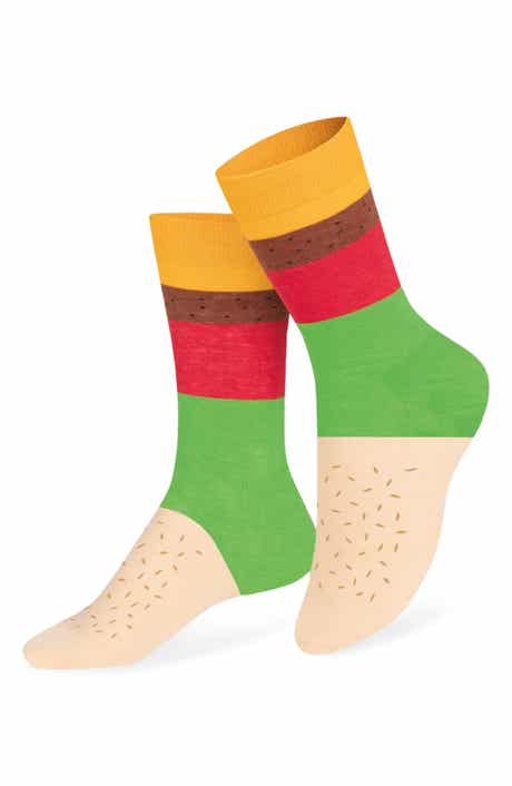doiy Kids' Cheeseburger Crew Socks