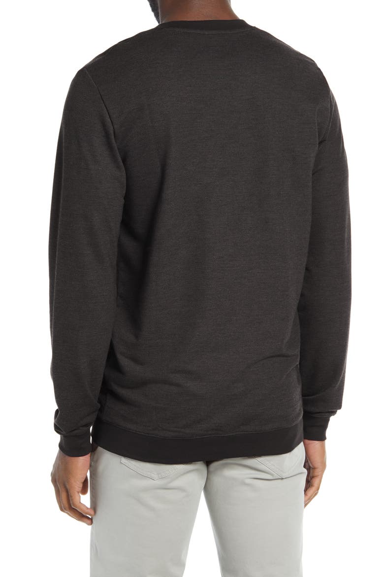 Carlin Pullover, Alternate, color, BLACK / GREY PINSTRIPE