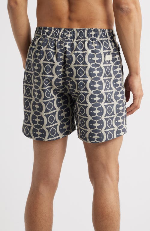 Oas Forge Hypnotise Swim Trunks In Black