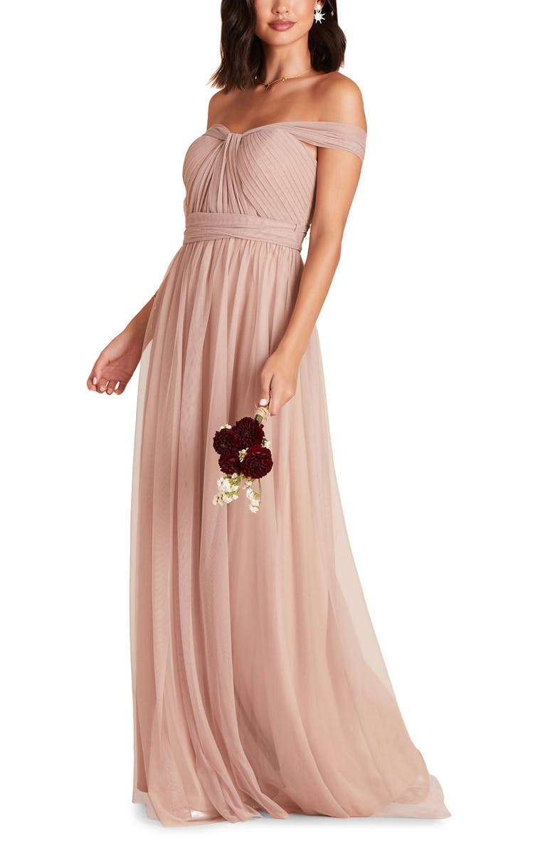 BIRDY GREY Christina Convertible Tulle Gown, Alternate, color, 