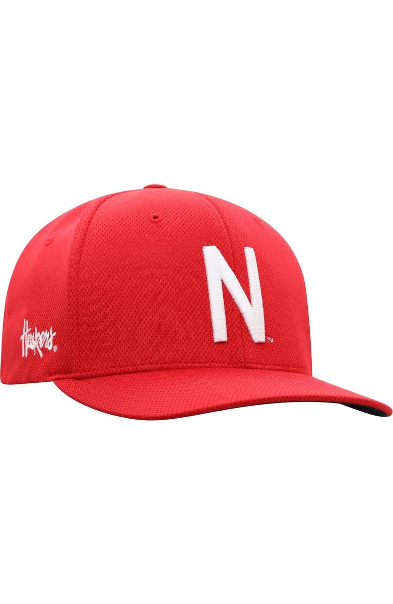 TOP OF THE WORLD Men's Top of the World Scarlet Nebraska Huskers Reflex Logo Flex Hat, Alternate, color, 