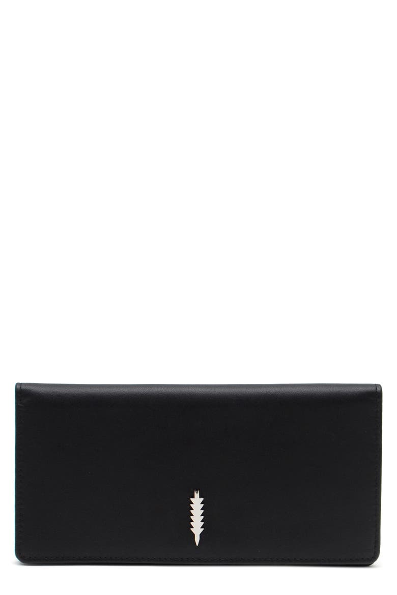 Anna Bifold Leather Wallet, Main, color, BLACK