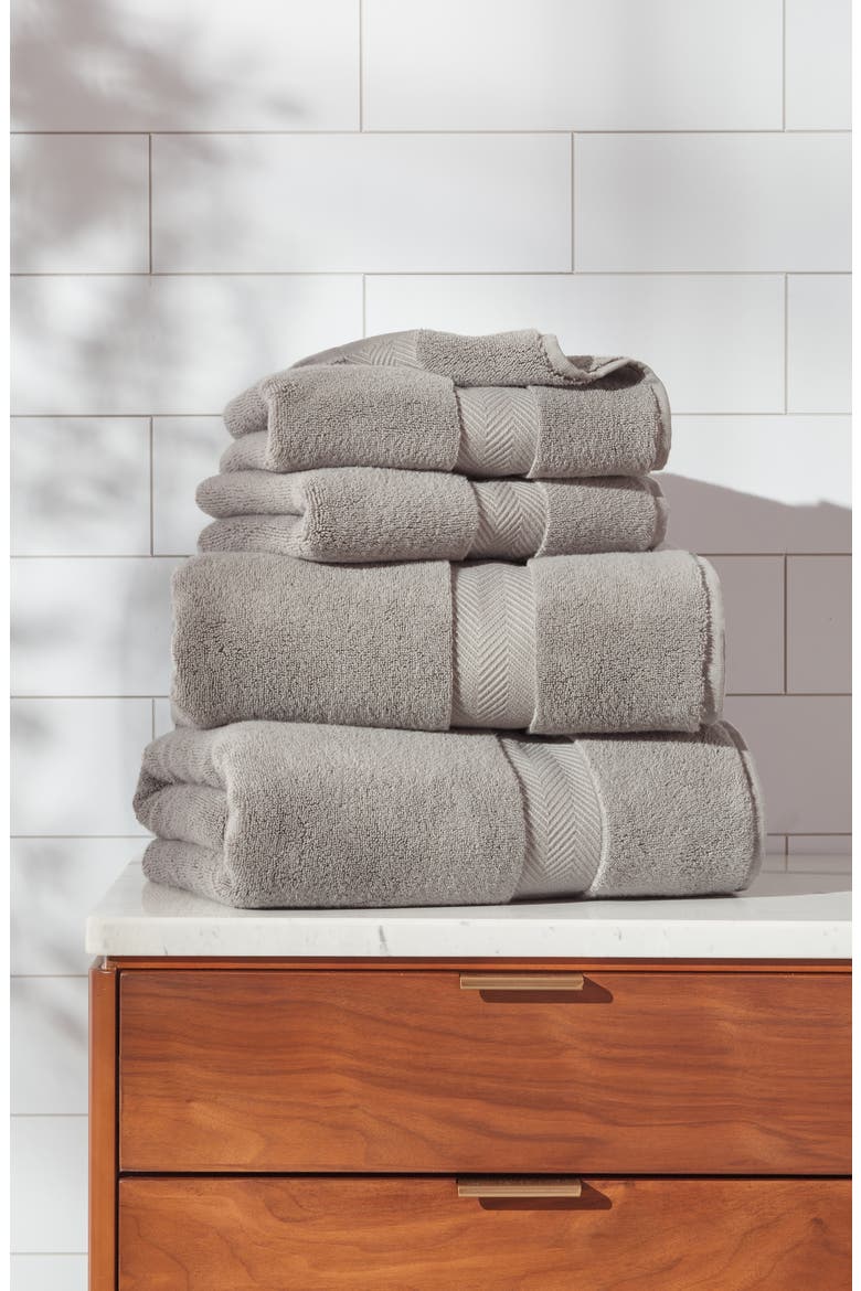 Organic Hydrocotton 4-Piece Bath Essentials Set $116 Value, Alternate, color, GREY GRIFFIN