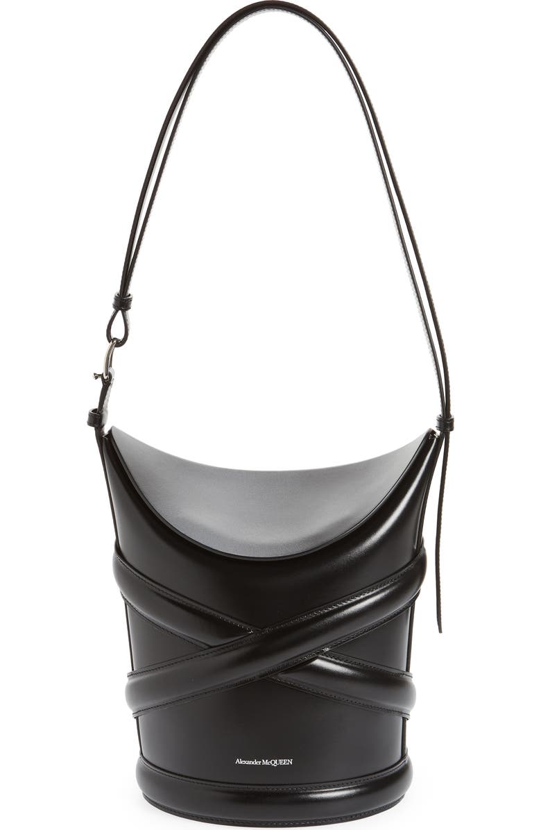 McQueen Alexander McQueen The Curve Leather Bag, Main, color,