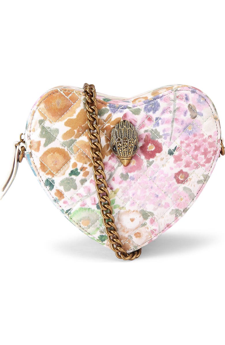 Kurt Geiger London Kensington Heart Crossbody Bag, Main, color, Floral Multi