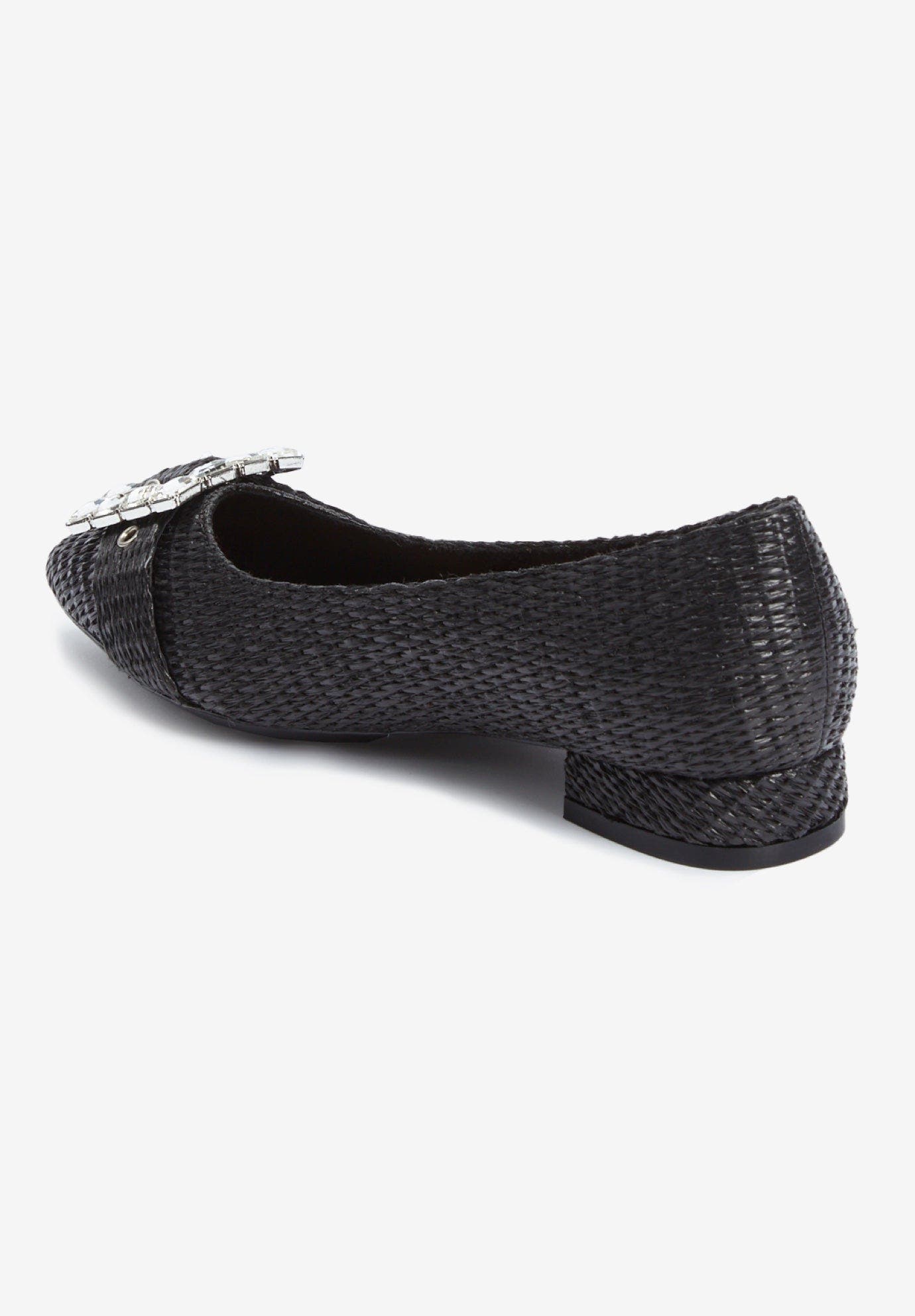 Comfortview The Genessa Slip On Flat, Alternate, color, Black