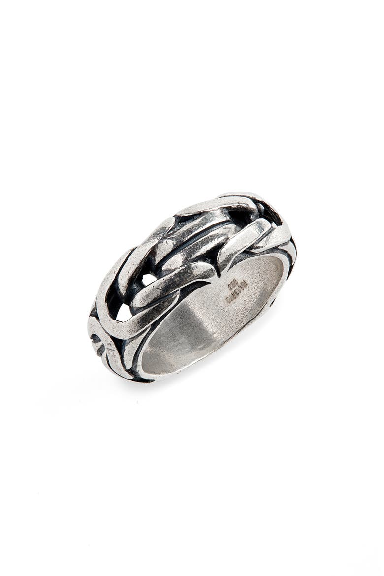 Chain Ring, Main, color, METALLIC SILVER