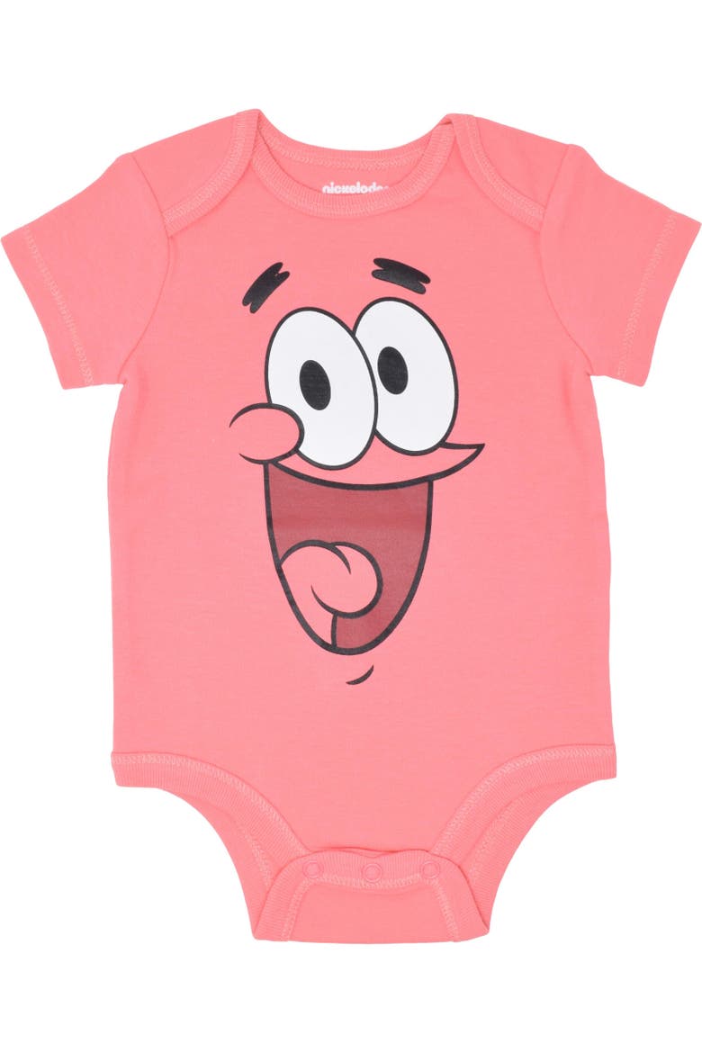 SpongeBob SquarePants 3-Pack Short Sleeve Bodysuits, Alternate, color, SpongeBob Multi