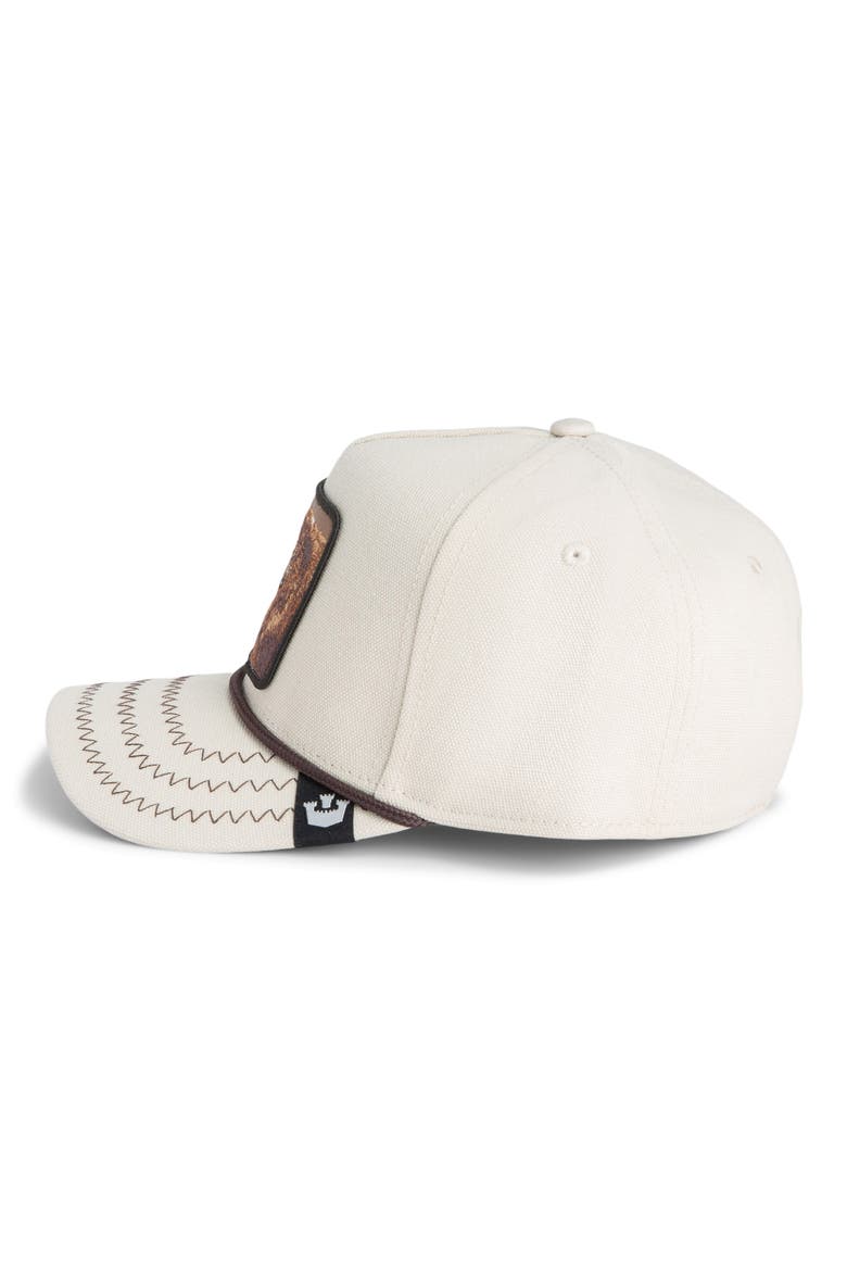 Bear Patch Baseball Hat, Alternate, color, NATURAL