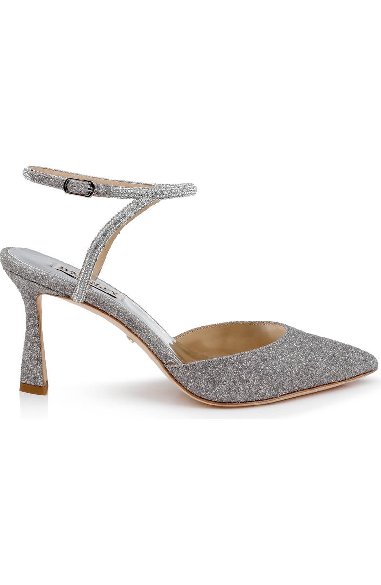 BADGLEY MISCHKA Collection Kamilah Ankle Strap Pump, Alternate, color, Slvr Antiq