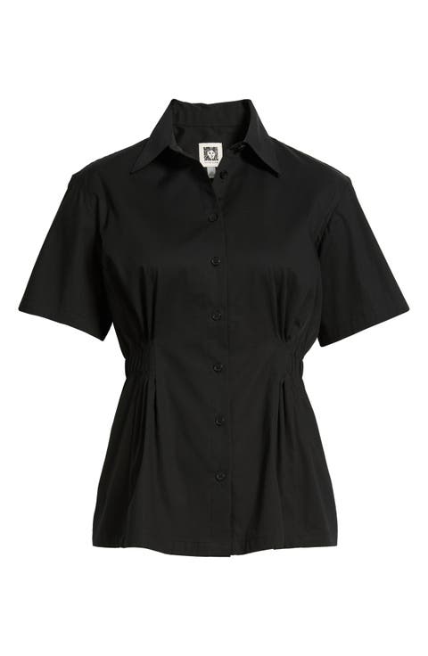 Pleated Waist Shirt (Petite)