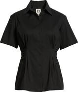 Anne Klein Pleated Waist Shirt