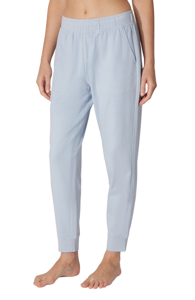 90 DEGREE BY REFLEX Piqué Lounge Joggers, Main, color, Thunderstorm