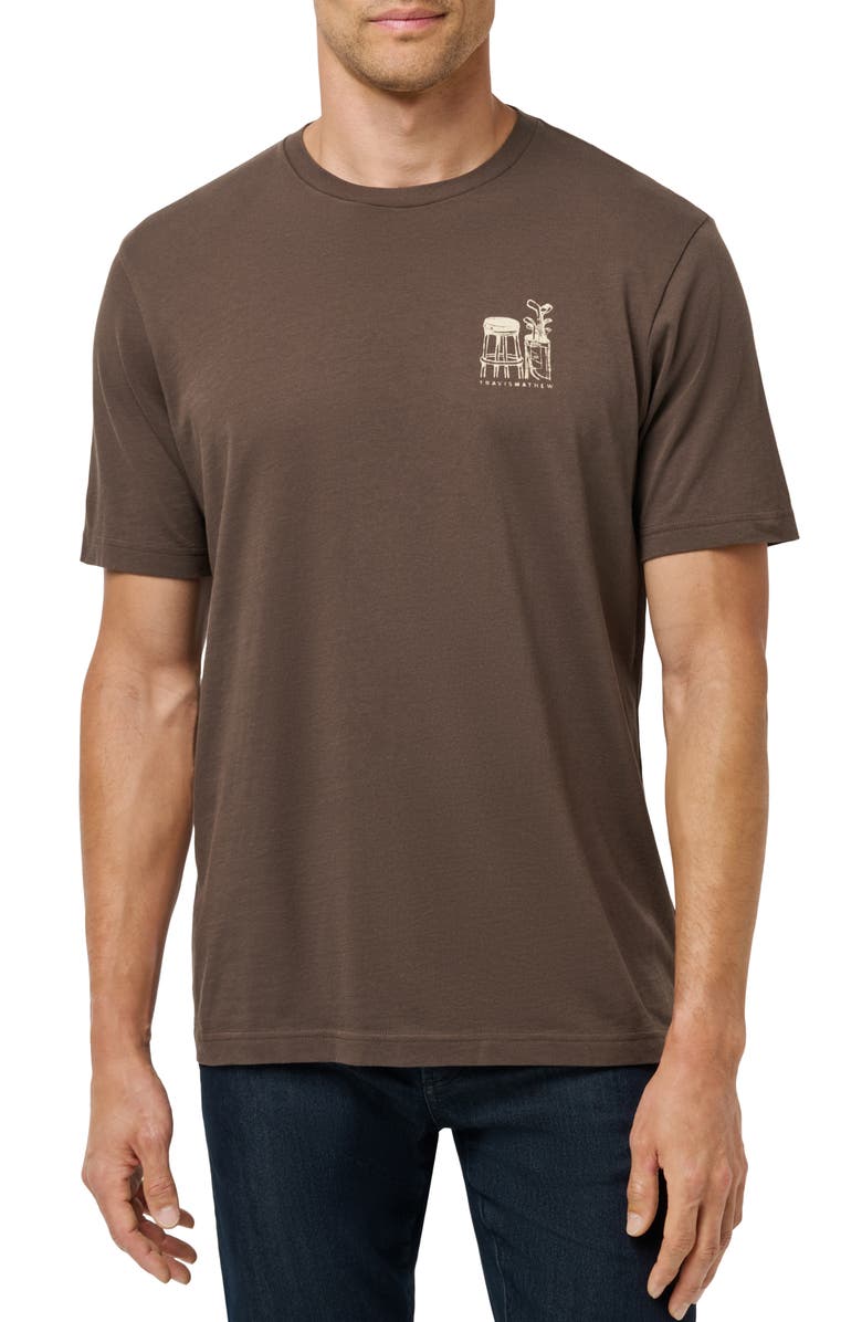 TravisMathew Tasting Room Cotton Graphic T-Shirt, Main, color, Chocolate