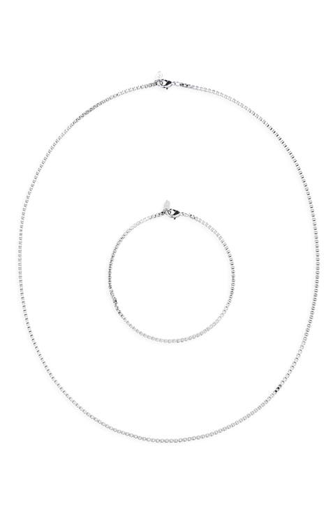 Men's Box Chain & Bracelet Set