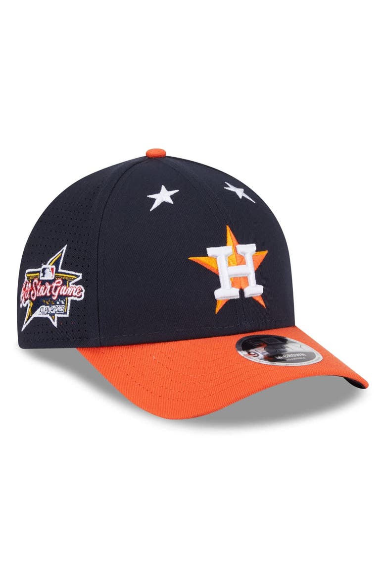 Men's New Era Navy/Orange  Houston Astros 2025 MLB All-Star Game 9FORTY M-Crown Adjustable Hat, Main, color, Navy