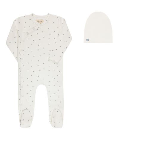 Clover Print Collection - Footie & Beanie