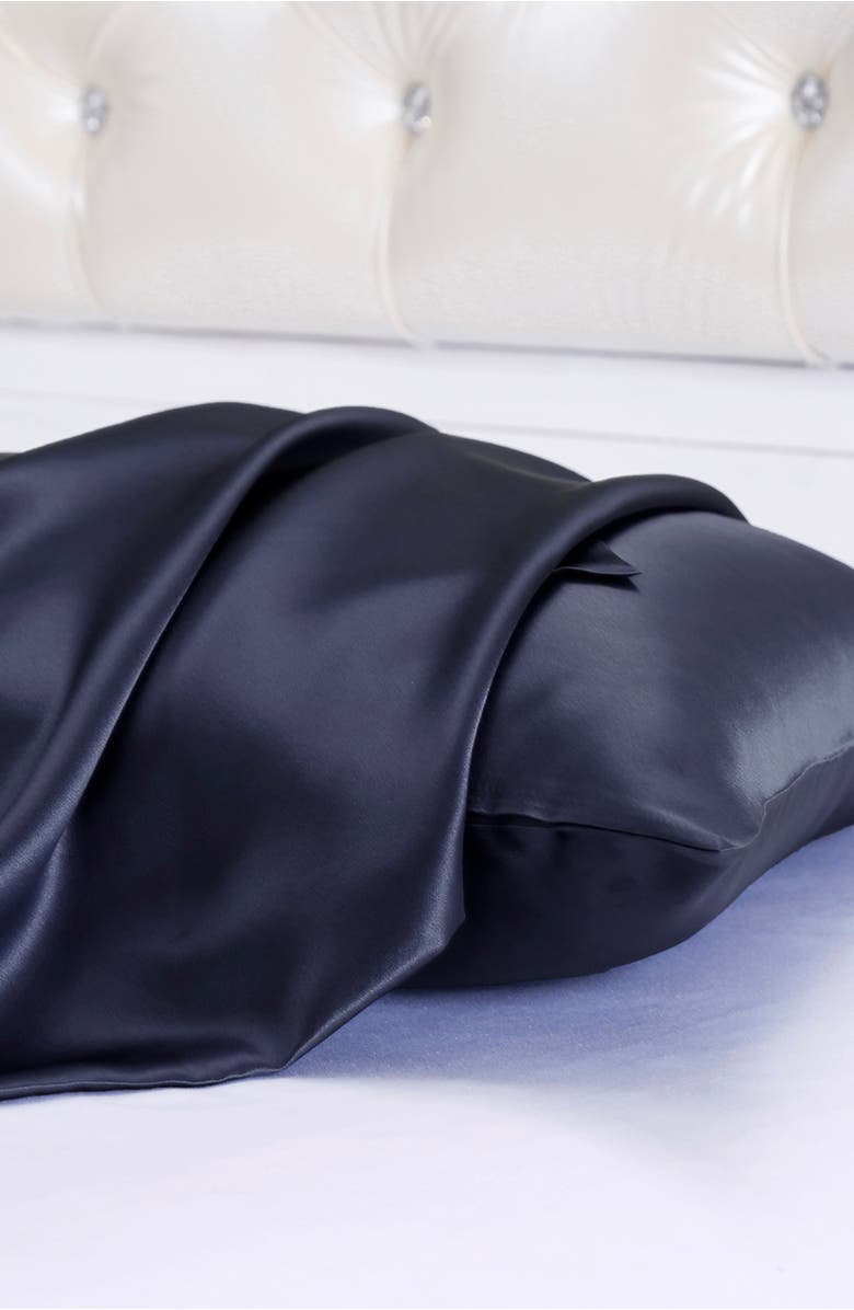 Lilysilk 100% Silk Terse Envelope Pillowcase, Alternate, color, Black