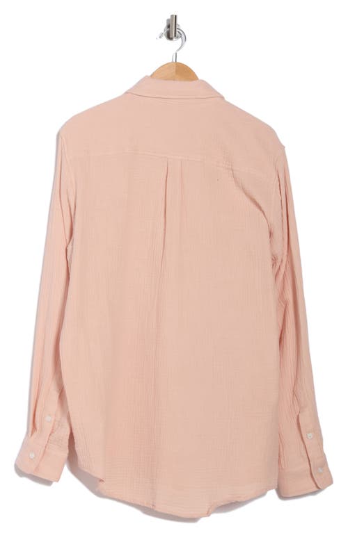 Joe's Cotton Gauze Button-up Shirt In Washed Pink