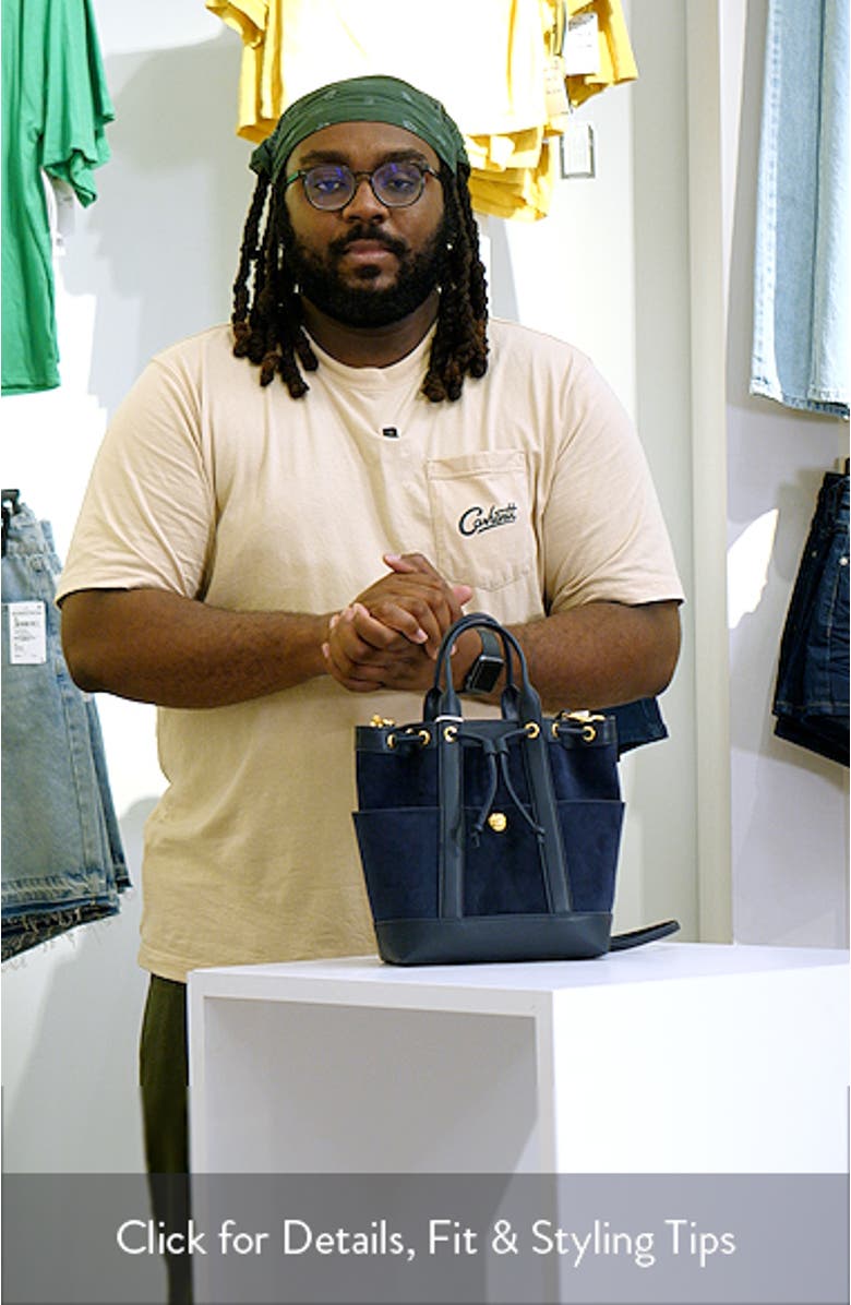 Goody Suede & Leather Bucket Bag