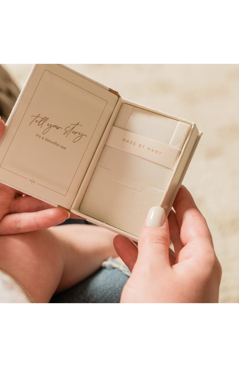 MADE BY MARY Cubic Zirconia Zodiac Charm, Alternate, color, Gold/ Aquarius