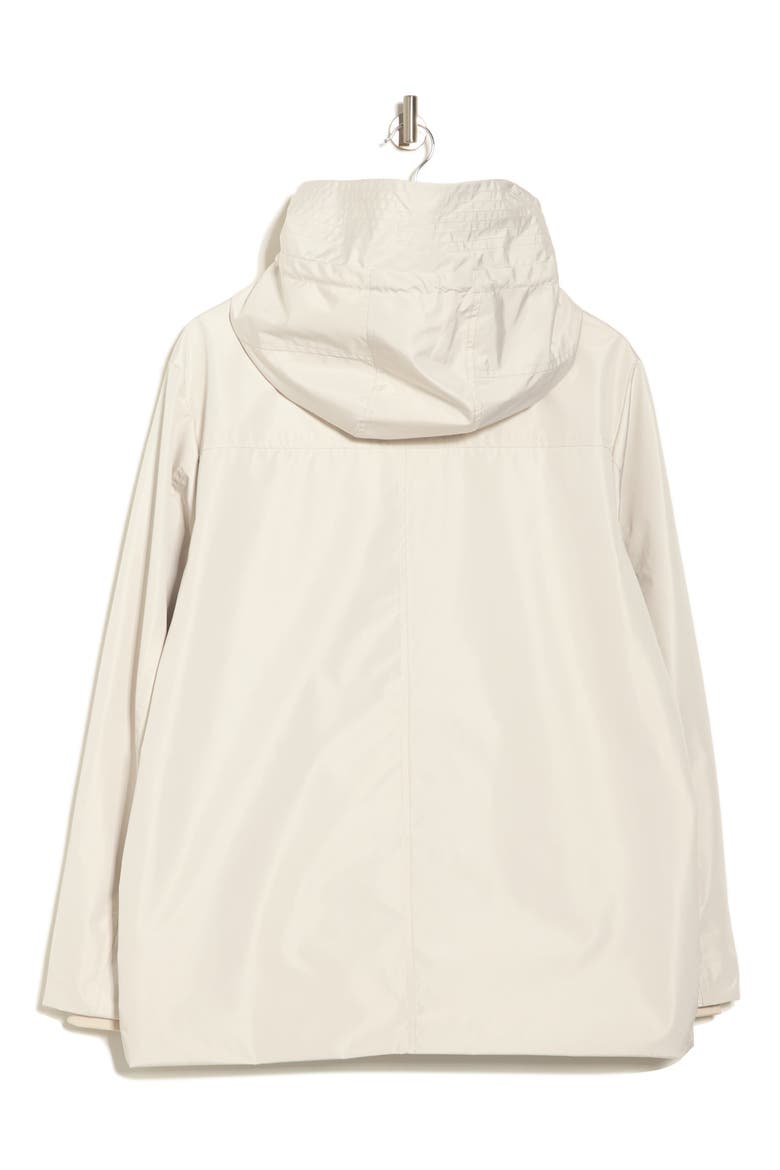 Water Resistant Hooded Raincoat, Alternate, color, OYSTER
