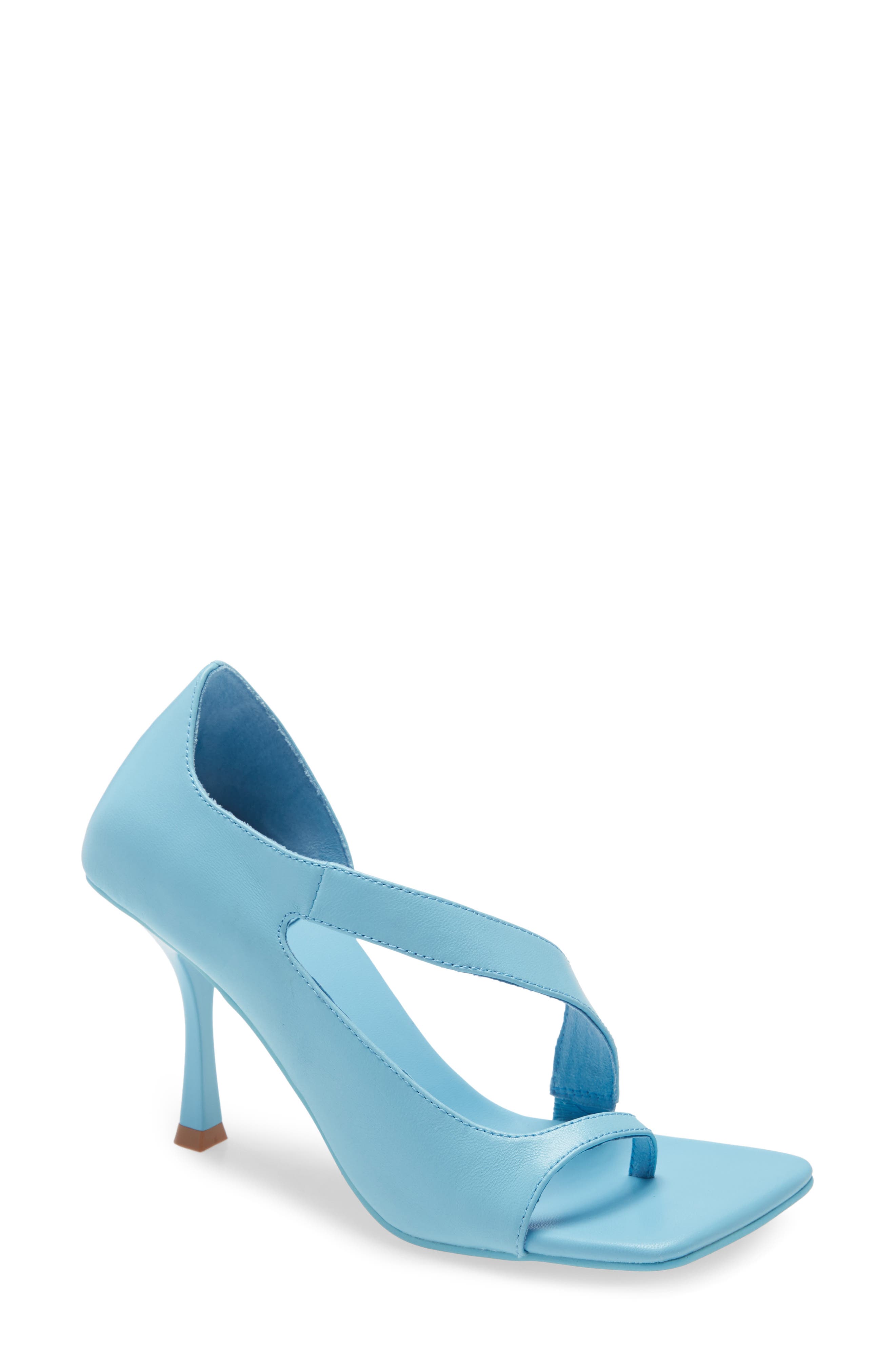Berger Sandal, Main, color, SKY BLUE LEATHER