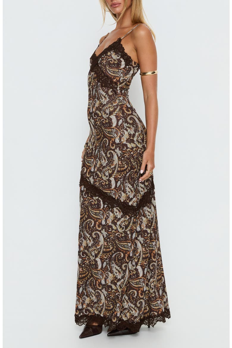 Musico Lace Maxi Dress, Alternate, color, PAISLEY