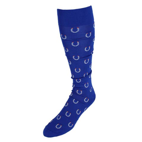 Lucky Horseshoe Mid-Calf Pima Cotton Dress Novelty Sock (1 Pair)
